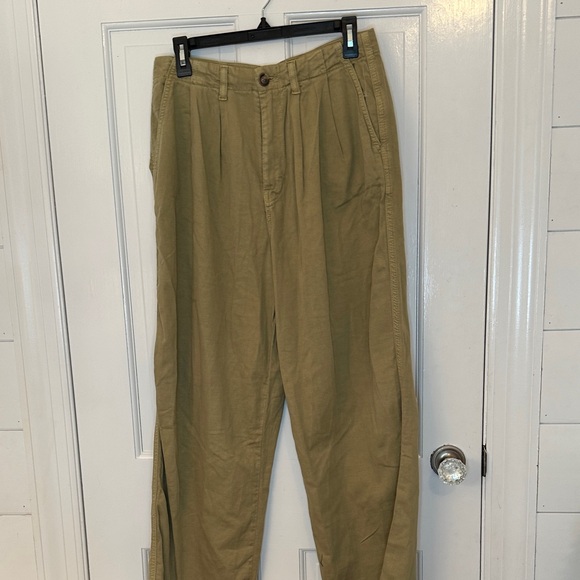 Free People Pants - Free People Tan/Khaki wide Leg High Waist‎ Pants size 6 NWOT